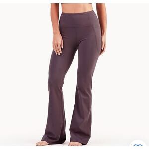 Freely Womens Haven Luxe Brown Flare Leg Phone Pocket Pants Size Large